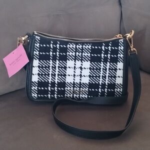 Kate Spade plaid convertible crossbody